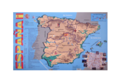 Учебная карта Испания на испанском языке - fgospostavki.ru - Белово