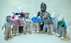 Шагающий театр "Волк и 7 козлят" (9 персонажей) - fgospostavki.ru - Белово