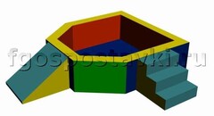 Сухой бассейн "Крепость" 1,5х1,2 метра - fgospostavki.ru - Белово