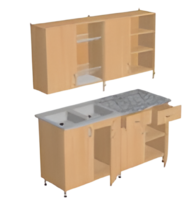 Мебель кухонная (столы с гигиеническим покрытием, шкаф для хранения посуды, сушка для посуды, моечная раковина) - fgospostavki.ru - Белово