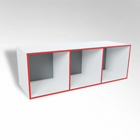 Открытая настенная полка-3-х секционная ТР3 ЛДСП  - fgospostavki.ru - Белово