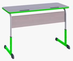 Парта SMARTY KEY двухместная регулируемая по высоте с антивандальной кромкой - fgospostavki.ru - Белово