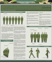Стенд "Строевая подготовка" - fgospostavki.ru - Белово