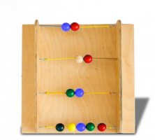 Тактильно-развивающая панель с текстурами и радужными шариками - fgospostavki.ru - Белово