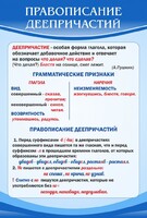 Стенд "Правописание деепричастий" - fgospostavki.ru - Белово