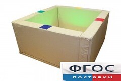 Сухой бассейн интерактивный с кнопками-переключателями (217х217х66 сантиметров) - fgospostavki.ru - Белово