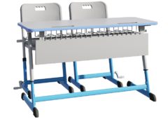 Парта NOMAD V двухместная регулируемая по высоте с антивандальной кромкой - fgospostavki.ru - Белово