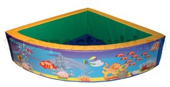 Сухой бассейн угловой полукруглый с шелкографией - fgospostavki.ru - Белово