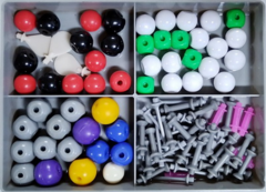 Комплект моделей атомов для составления моделей молекул со стержнями лабораторный - fgospostavki.ru - Белово