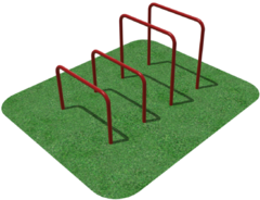 Упоры для отжимания цельносварные, разноуровневые  - fgospostavki.ru - Белово