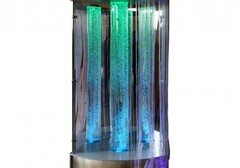 Сенсорный уголок большой с одной колонной, двусторонней подсветкой и фибероптическими нитями. VIP класс. - fgospostavki.ru - Белово