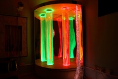 Сенсорный уголок большой с двумя колоннами, двусторонней подсветкой и фибероптическими нитями. VIP класс. - fgospostavki.ru - Белово