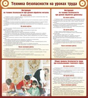 Стенд "Техника безопасности на уроках труда" - fgospostavki.ru - Белово
