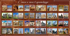 Стенд "Стили и эпохи в архитектуре" - fgospostavki.ru - Белово