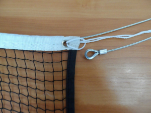 Сетка для бадминтона с тросом (1,5 миллиметра) - fgospostavki.ru - Белово