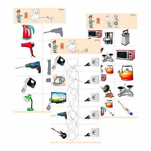 Комплект из 10 карточек "Обучающий калейдоскоп для ДО. Эксперимент. Электричество" - fgospostavki.ru - Белово