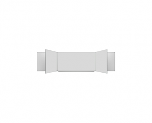 Доска магнитно-маркерная настенная пятиэлементная белая полимерная (3000*1000) - fgospostavki.ru - Белово