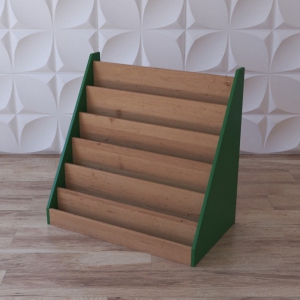 Стеллаж-витрина для книг "Познавательная горка" - fgospostavki.ru - Белово