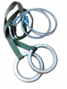 Кольца гимнастические с тросом (2 метра) - fgospostavki.ru - Белово