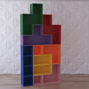 Стеллаж для игрушек "Цветная стройка" - fgospostavki.ru - Белово