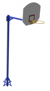 Стойка баскетбольная уличная с регулировкой положения щита - fgospostavki.ru - Белово