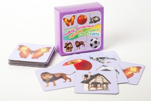 Набор магнитных карточек "Устный счет" (фон фиолетовый) - fgospostavki.ru - Белово