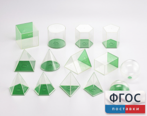Фигуры геометрические 8 см. Набор прозрачный - fgospostavki.ru - Белово