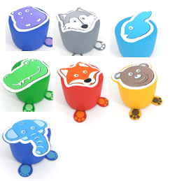 Пуфики с гранулами "Детство" - fgospostavki.ru - Белово