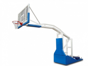 Стойка баскетбольная мобильная складная с выносом 2,25 метра с электроподъемом стрелы (без противовесов) - fgospostavki.ru - Белово