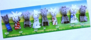 Пальчиковый театр "Волк и семеро козлят" (9 персонажей) - fgospostavki.ru - Белово