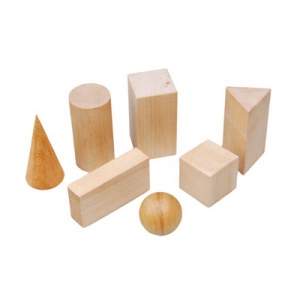 Набор "Тела геометрические" (деревянные) 14штук - fgospostavki.ru - Белово