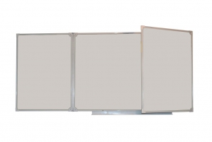 Доска магнитно-маркерная настенная трехэлементная белая полимерная (3000*1000) - fgospostavki.ru - Белово