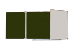 Доска аудиторная трехэлементная магнитная комбинированная эмалированная (3000*1000) - fgospostavki.ru - Белово
