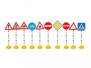Комплект стоек с дорожными знаками № 1 - fgospostavki.ru - Белово