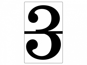 Набор магнитных карточек "Произвольный размер "3" (3 штуки) - fgospostavki.ru - Белово