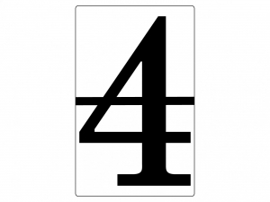 Набор магнитных карточек "Произвольный размер "4" (6 штук) - fgospostavki.ru - Белово