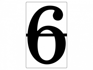 Набор магнитных карточек "Произвольный размер "6" (3 штуки) - fgospostavki.ru - Белово