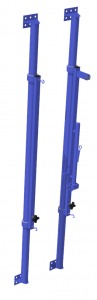 Стойки универсальные пристенные с ползуном и механизмом натяжения (комплект, без сетки) - fgospostavki.ru - Белово