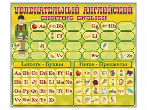 Комплект оборудования "Английский алфавит" с комплектом тематических магнитов - fgospostavki.ru - Белово