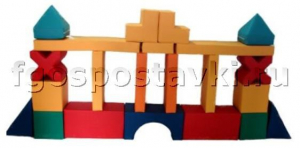 Мягкий модуль-конструктор "Архитектор" (22 элемента) - fgospostavki.ru - Белово