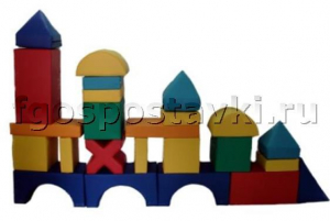 Мягкий модуль-конструктор "Архитектор" (24 элемента) - fgospostavki.ru - Белово