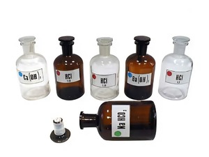 Набор склянок для растворов 250 миллилитров (с притертой пробкой) - fgospostavki.ru - Белово