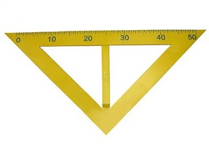 Угольник классный пластмассовый (45 и 45 градусов) - fgospostavki.ru - Белово