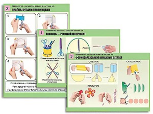 Комплект таблиц "Технология. Обработка бумаги и картона-2" (8 таблиц, А1, ламинированные, с раздаточным материалом) - fgospostavki.ru - Белово