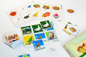 Лото "Иностранный язык" (3 игры, 6 планшетов, 36 карточек, цветные, ламинированные) - fgospostavki.ru - Белово