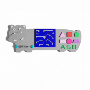 Бизиборд «Волшебный бегемотик» - fgospostavki.ru - Белово