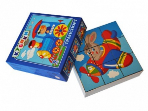 Набор кубиков "Транспорт" - fgospostavki.ru - Белово