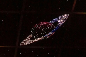 Потолок "Звездное небо с анимационным фибероптическим эффектом сатурн" - fgospostavki.ru - Белово