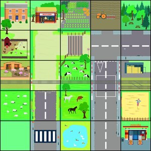 Тематическое поле-маршрутизатор «Ферма» для мини-робота Bee-Bot/Blue-Bot - fgospostavki.ru - Белово