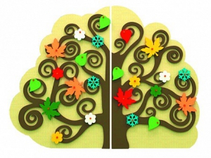 Сенсомоторное декоративно-развивающее панно "Времена года" - fgospostavki.ru - Белово